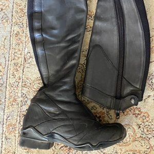 Volant Front Zip Tall Riding Boots